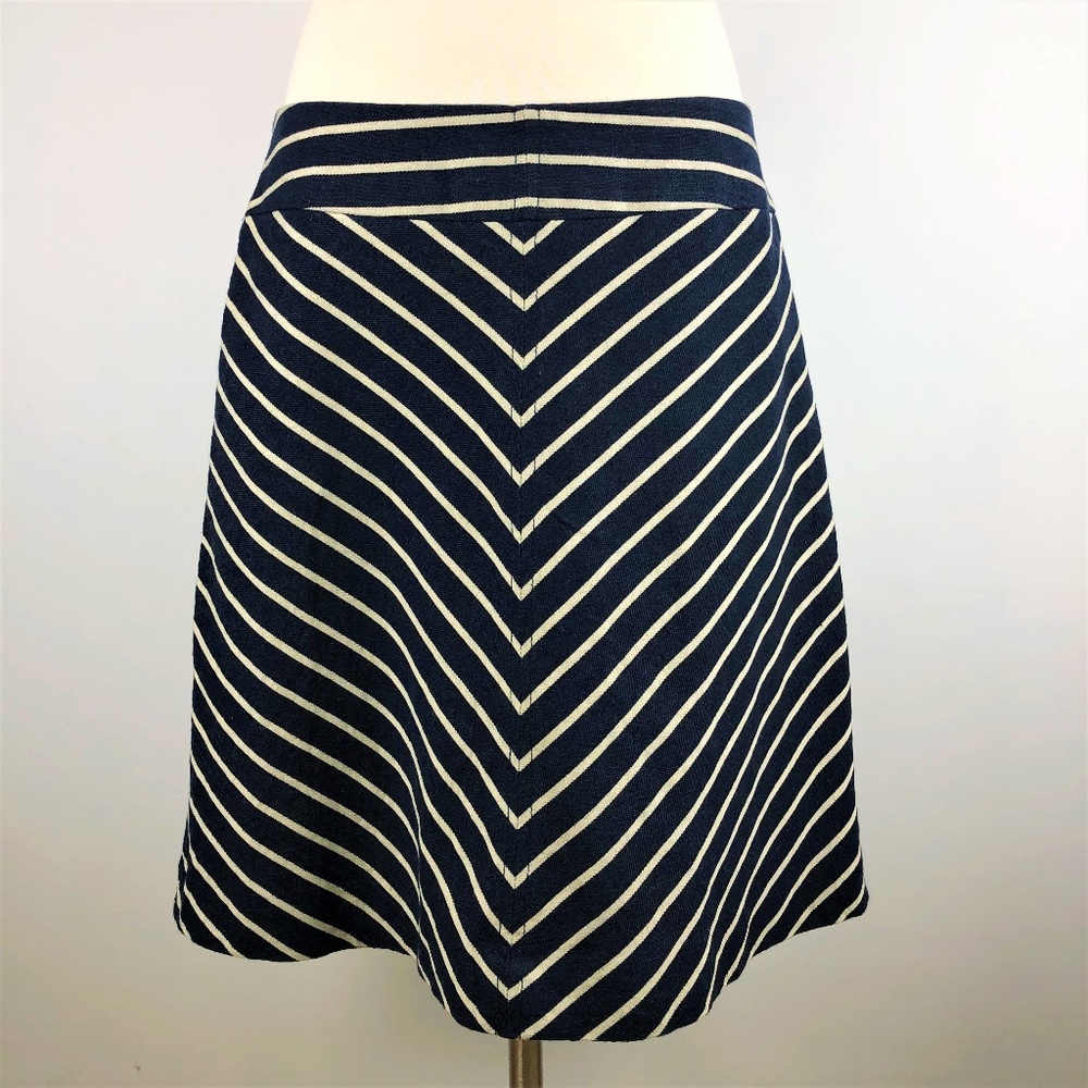 The Limited Perfect Striped Flare Skirt Medium